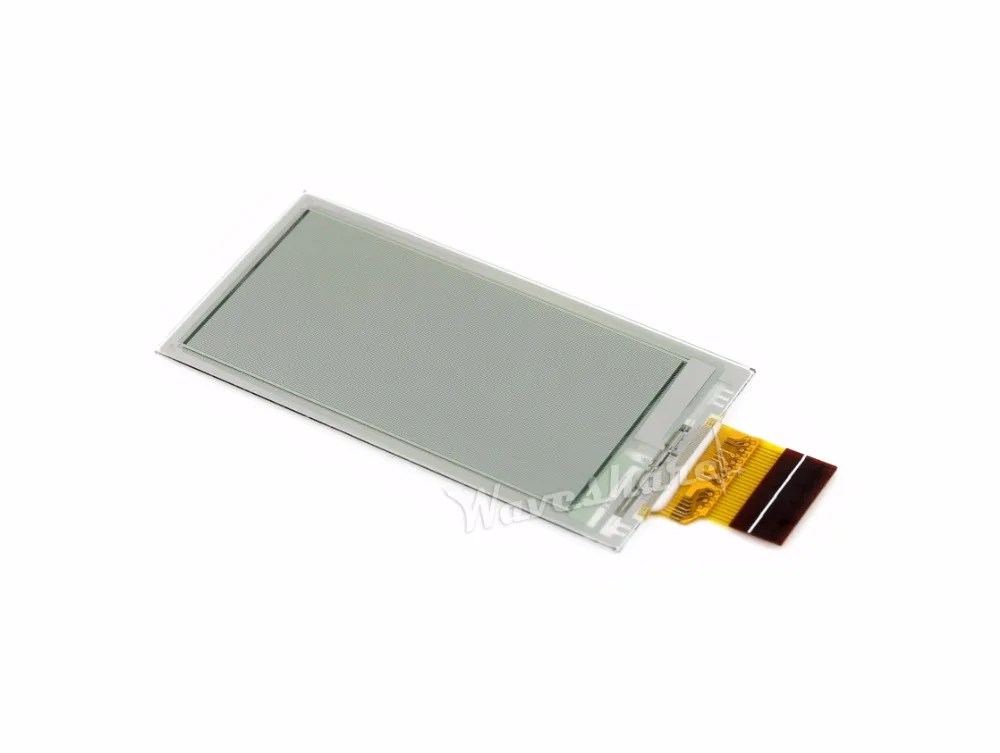 

Waveshare,212x104,2.13inch E-Ink raw display panel without PCB, Red black white Three-color, SPI interface Ultra low consumption