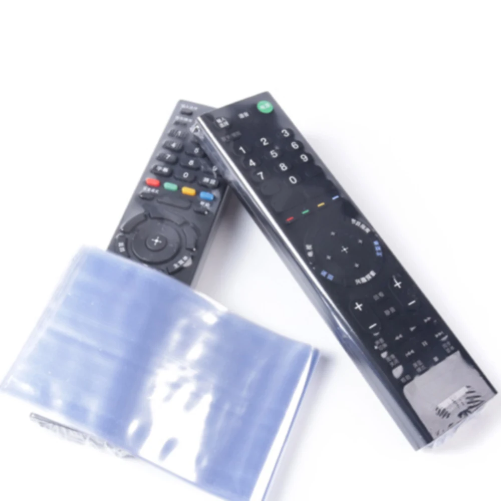 10pcs clear shrink film tv remote control case cover air condition remote control protective anti dust bag free global shipping
