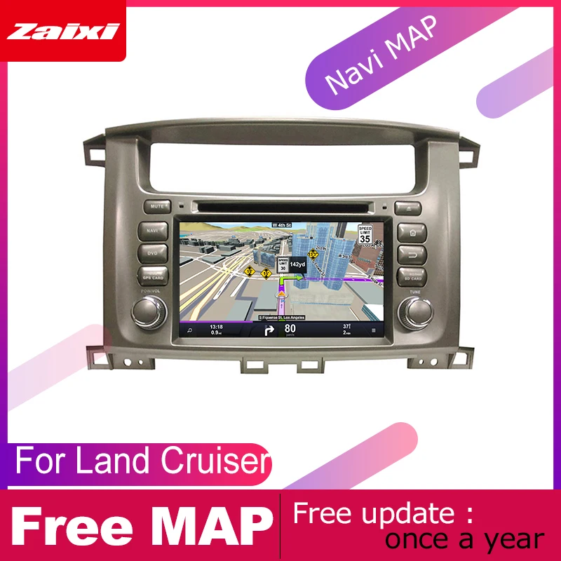 Автомобильные аксессуары для Toyota Land Cruiser 100 2002 2008 Android GPS навигация DVD
