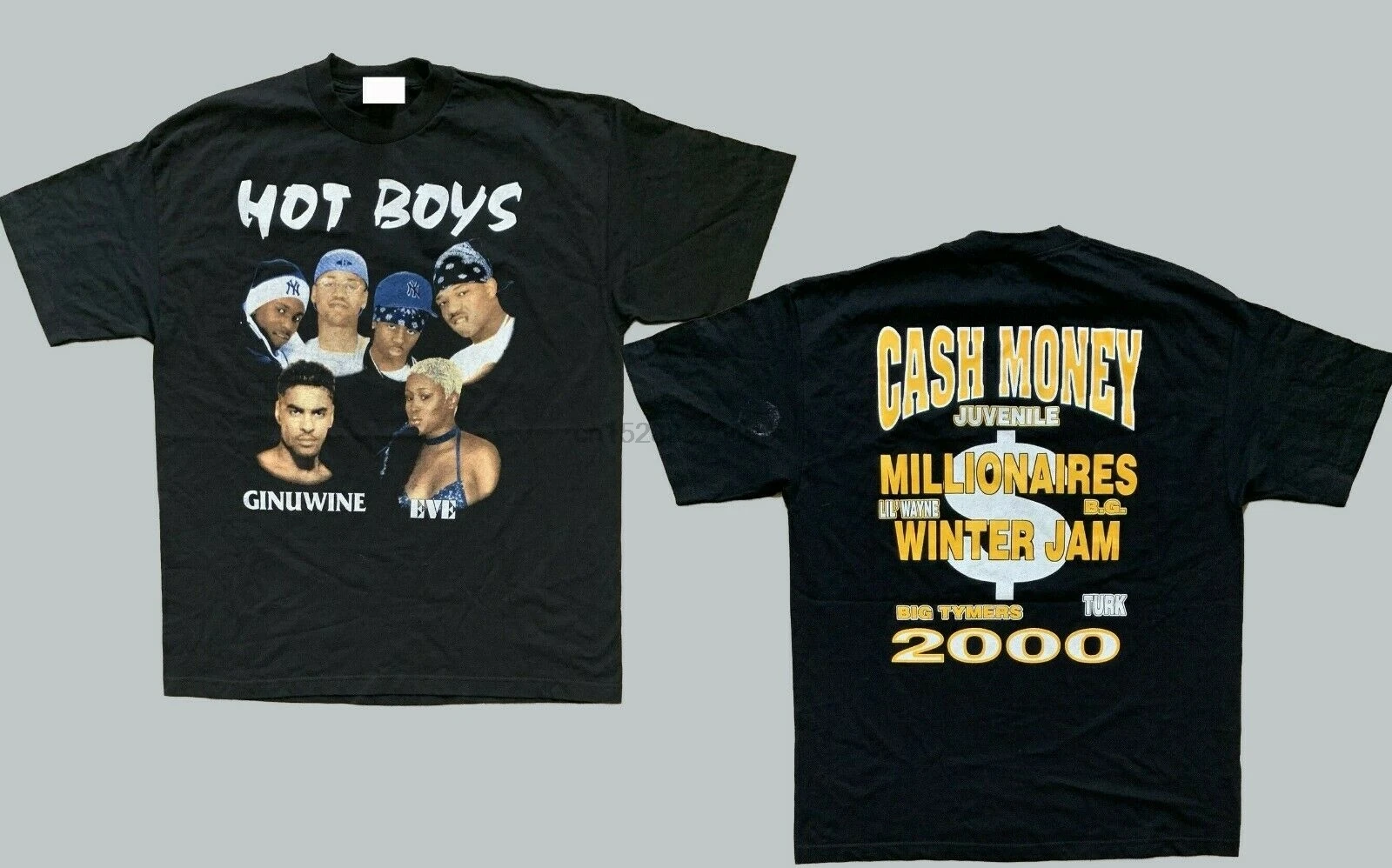 Rare Vintage Bootleg Rap T Shirt Ruff Ryders Hot Boyz Size S 2Xl Reprint |