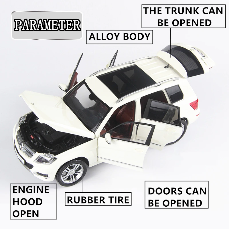 Welly 1:18 Mercedes GLK внедорожных vehi брелок для автомобильных ключей имитационная модель