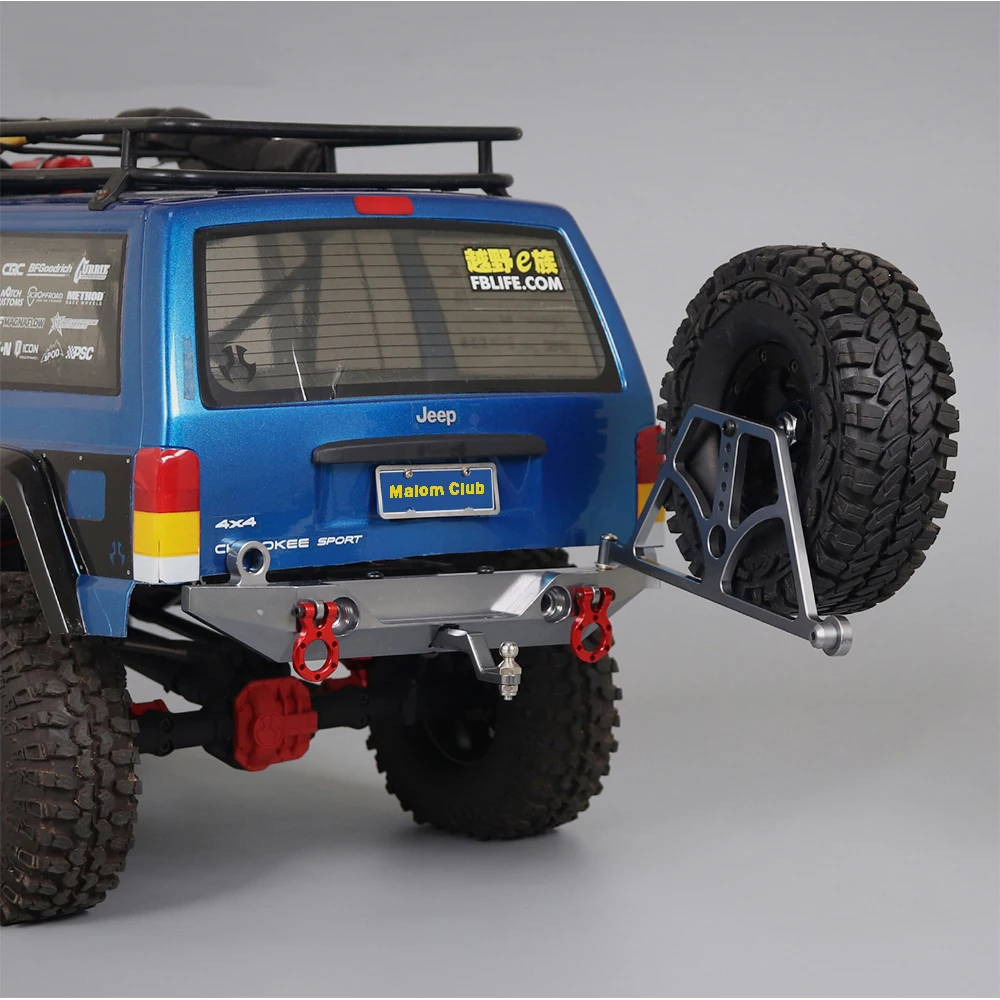 Задний бампер из алюминиевого сплава с запасной рейкой для шин и трейлером трос