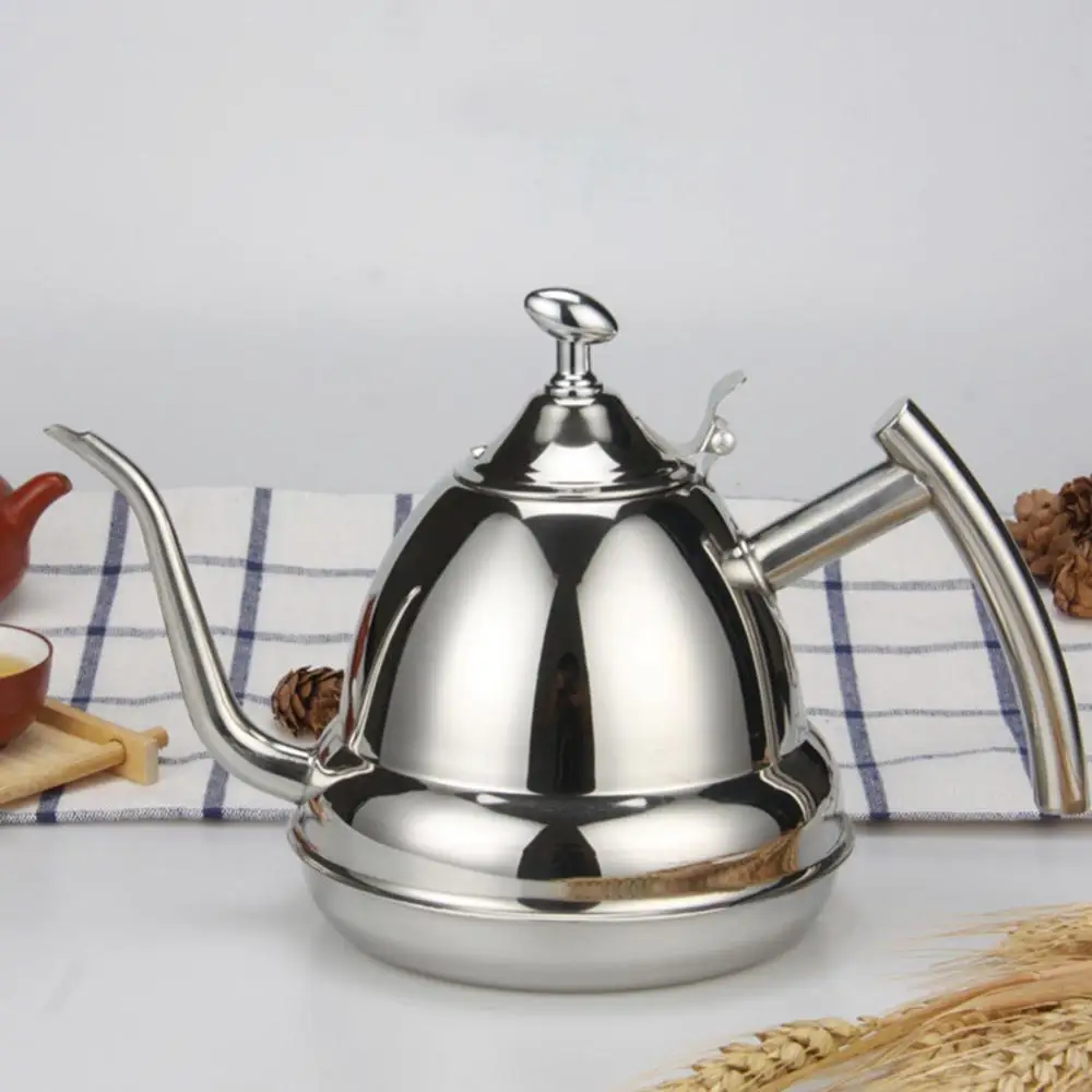 

Hot Sales!!! 1.2L Stainless Steel Kettle Gooseneck Teapot Electromagnetic Kettle for Household Kitchen
