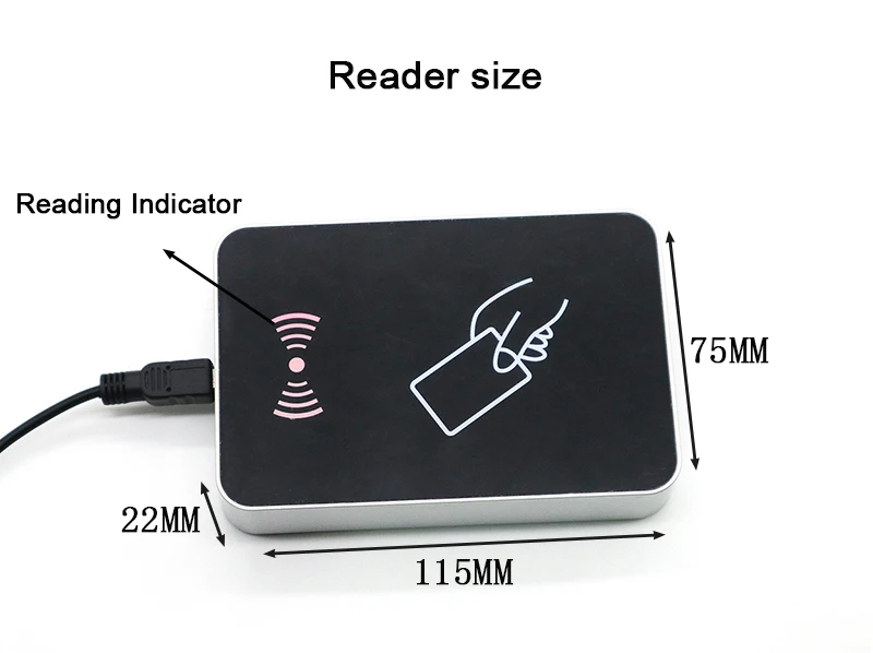 Бесплатное программное обеспечение SDK RFID UHF 860-960 МГц Настольный писатель/считыватель тегов USB ридер моделирование клавиатуры выход для ISO18000-6C EPC Gen2