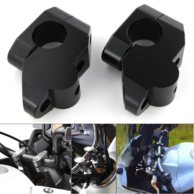 Для Honda XL1000V VTR1000F CBX 750 FMX 650 NT650V NX SLR 22 мм 7/8 дюйма ручка стержень зажим приподнятый