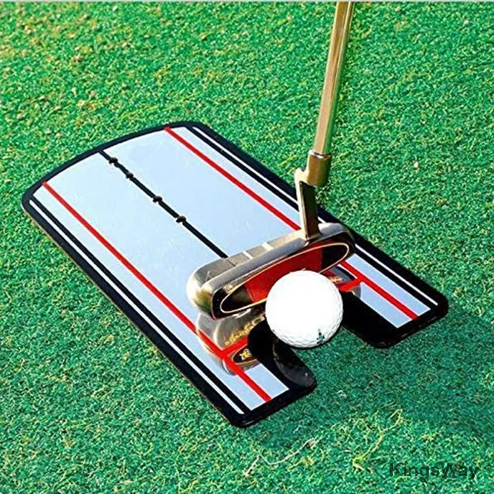 

Golf Putting Mirror Alignment Training Aid Swing Trainer Eye Line Swing Trainer Eye Line Golf Practice Accessories Portable