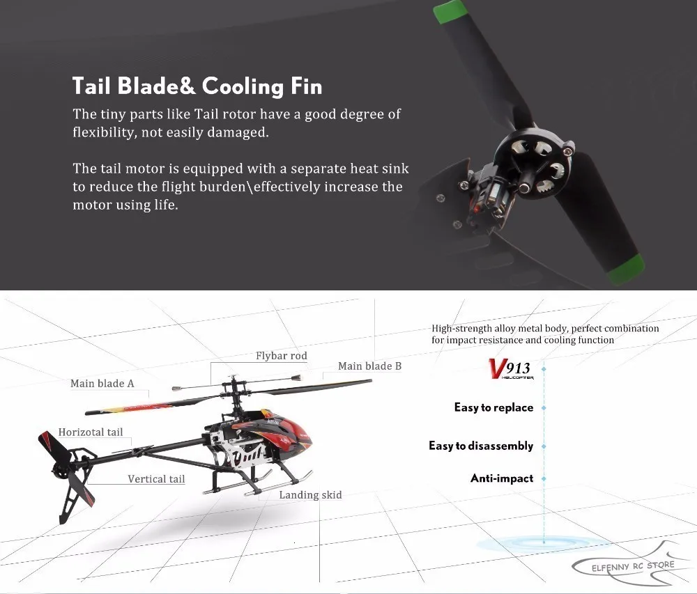 WLtoys V913 бесщеточная версия V913B 4CH большой Радиоуправляемый вертолет RTF 2,4G с основной бесколлекторный электродвигатель