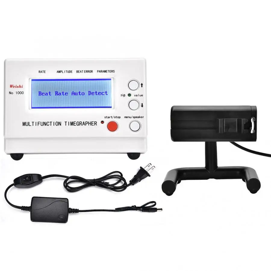Купить Механический детектор движения Weishi № 1000, прибор для проверки часов, ЖК-дисплей, инструмент для ремонта часов, вилка стандарта США, 90-240 В