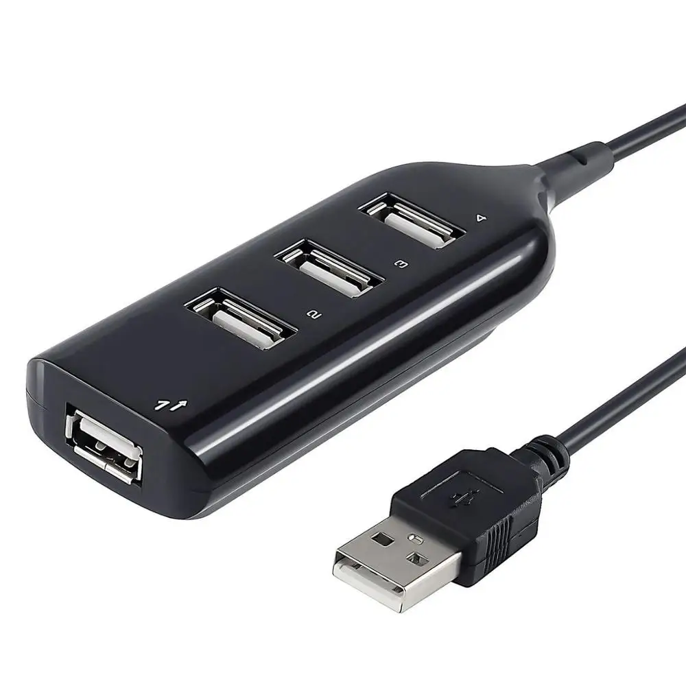 USB 2 0 высокоскоростной usb-хаб 4 порта разветвитель USB-адаптер мини-концентратор для