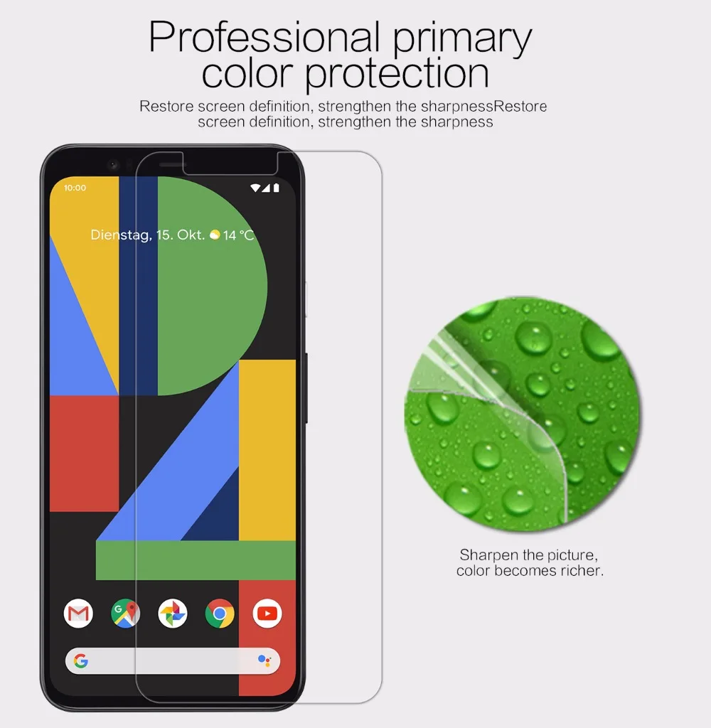 2 шт для Google Pixel 4 XL NILLKIN Супер прозрачная защитная пленка против отпечатков пальцев или матовая защитная пленка для Pixel 4 XL