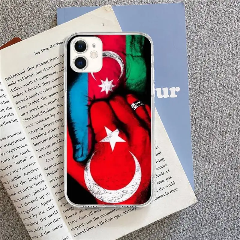 

Azer baijan buta flag Phone Case for iPhone 8 7 6 6S Plus X 5S SE 2020 XR 11 pro XS MAX 12 12Mini
