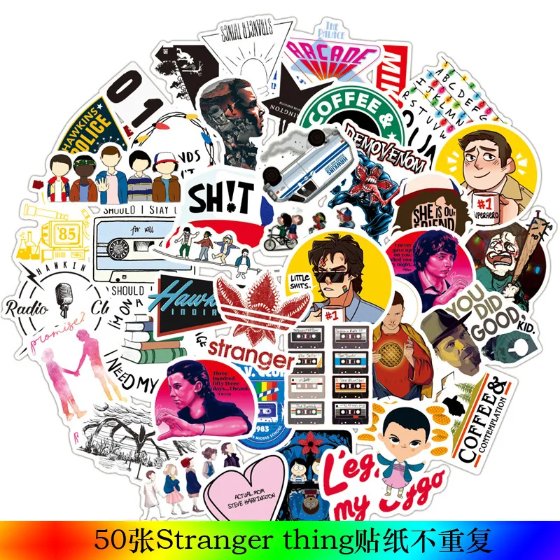 30 Вт 50 шт. в лоте незнакомец вещь рисунок Стикеры s комплект Аниме Драконий жемчуг