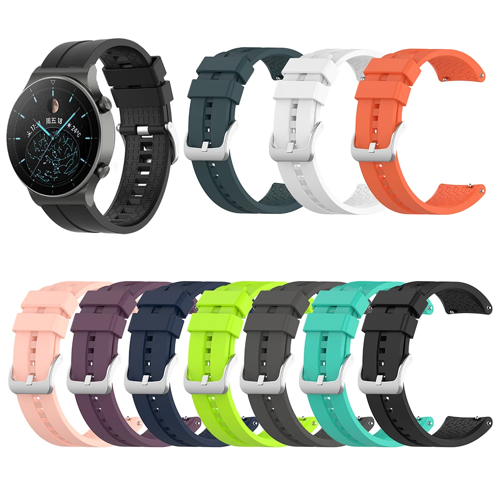 

Silicone Sport Strap For Huawei Watch 2 3/3 Pro GT GT2 42mm 46mm GT 2 Pro Smart Watch Band Bracelet 20mm 22mm Replace Wristband