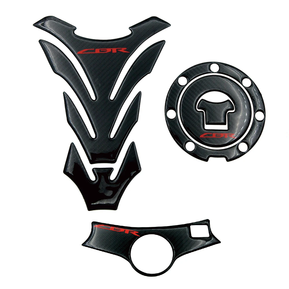 Защитная Наклейка из углеродного волокна для мотоцикла прокладка топливного