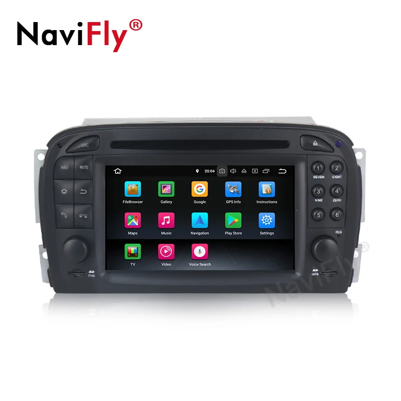 NaviFly 8 ядерный 4 Гб ОЗУ 64 Гб ПЗУ Android 9,0 Автомобильный gps Радио dvd-плеер головное устройство для Mercedes Benz SL R230 SL500 2001-2007