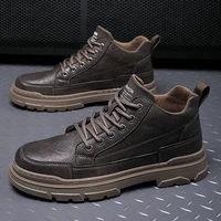 new arrival man leather casual sneakers black men walking footwear popular casual shoes for adult brand mens footwear size 39 44
