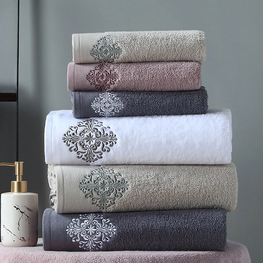 

Adult Quick Drying Bath Towels 100% Cotton Towels Enlarge And Thicken Super Absorbent Without Shedding For Sale