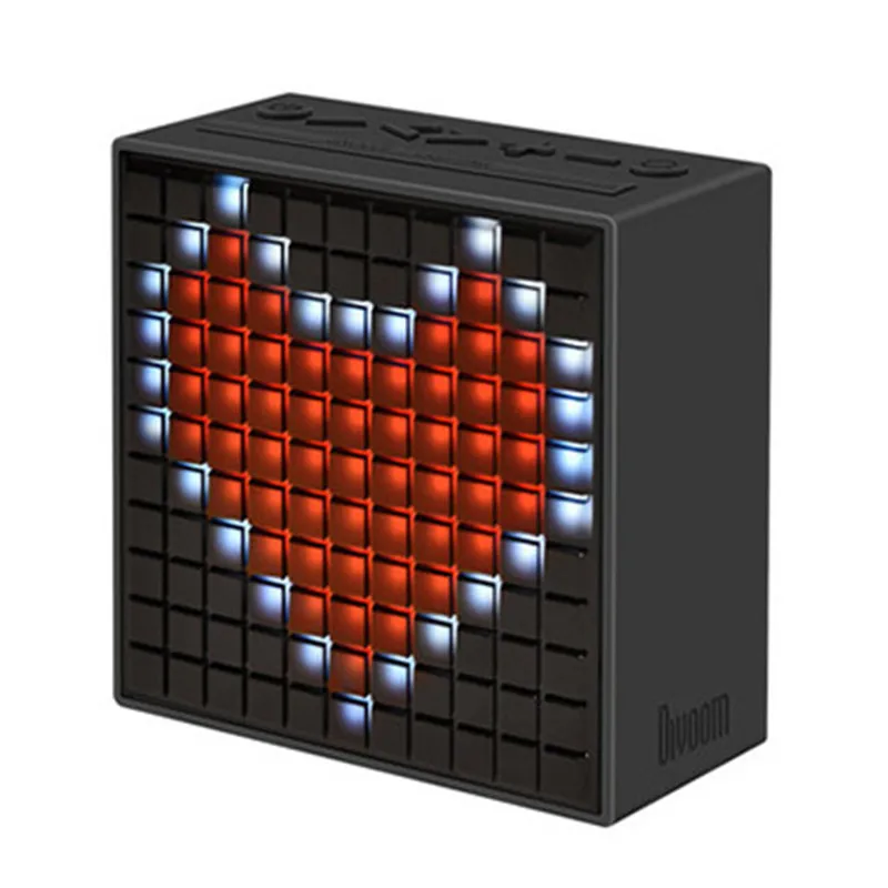 Divoom TimeBox второго поколения Смарт Bluetooth динамик fm радио светодиодный беспроводной