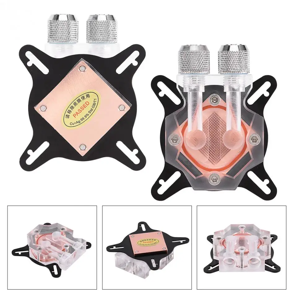 Блок водяного охлаждения GPU Double ChannelG1/4 универсальный блок кулера воды для