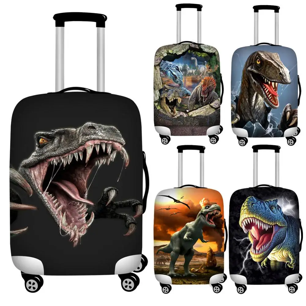 

Twoheartsgirl 3d Dinosaur Print Luggage Protective Dust Covers Elastic Waterproof 18-32inch Suitcase Cover Travel Accessories