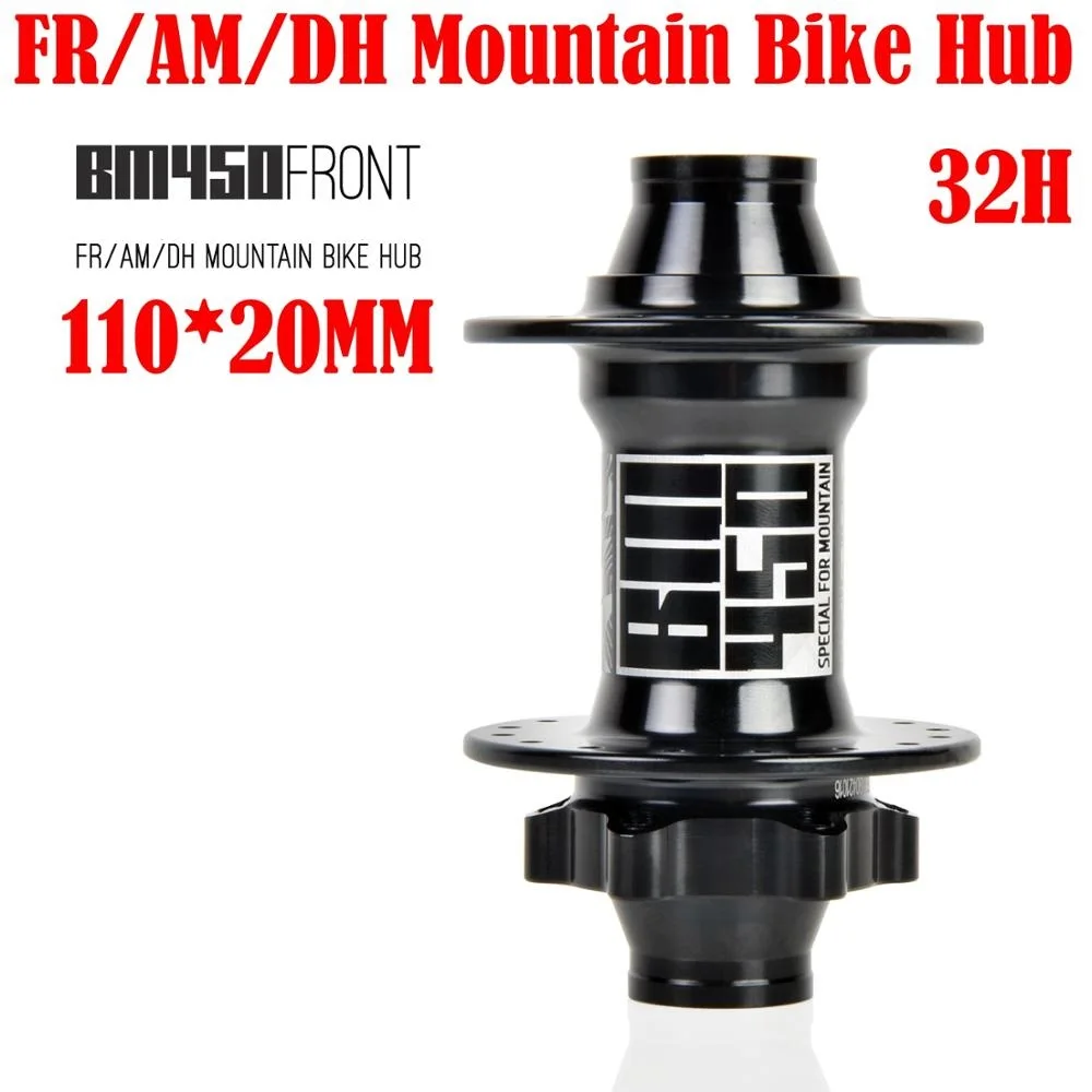 KOOZER MTB/FR/AM/DH Bicycle Front Hub 2 sealed bearings Hub Mountain Bike Hubs 110*20MM 32 Holes BM450