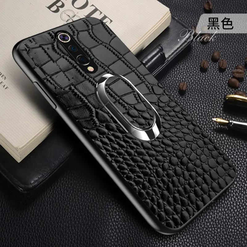 Black with ring Магнитный металлический кольцевой чехол для Oneplus 7 7pro кронштейн, чехол для телефона полное покрытие для Oneplus 6 6T 5T ударопрочный Марвел крокодил Гарин - Цвет: Black with ring