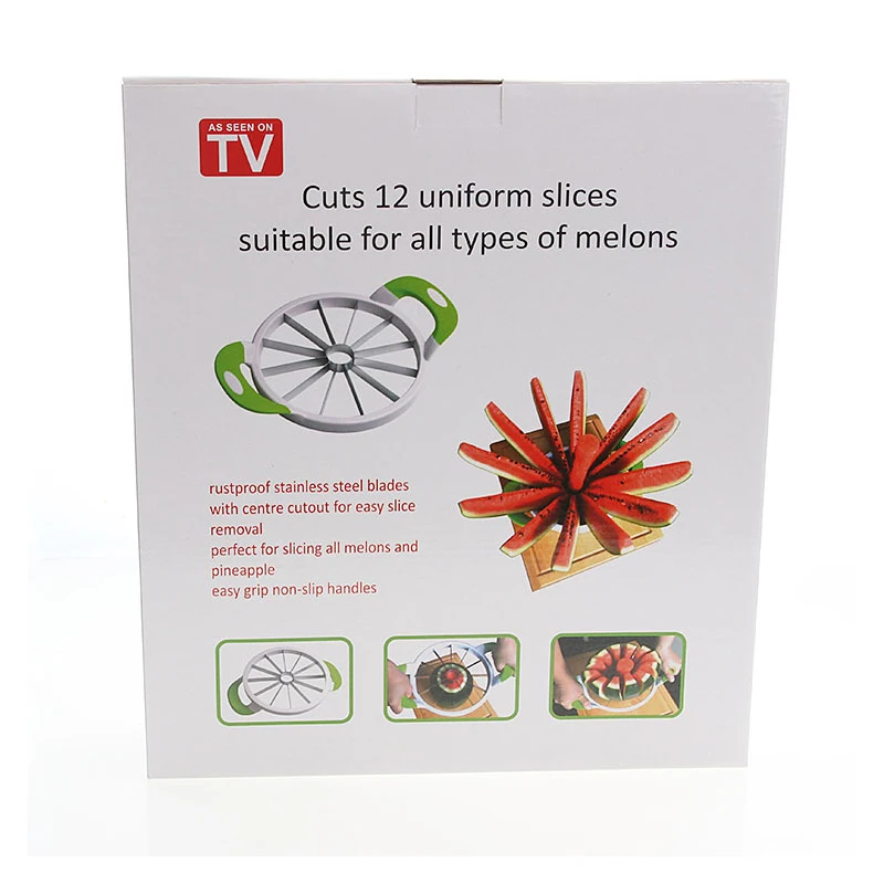 Кухонная ломтерезка для арбуза большая разделитель дыни из нержавеющей стали
