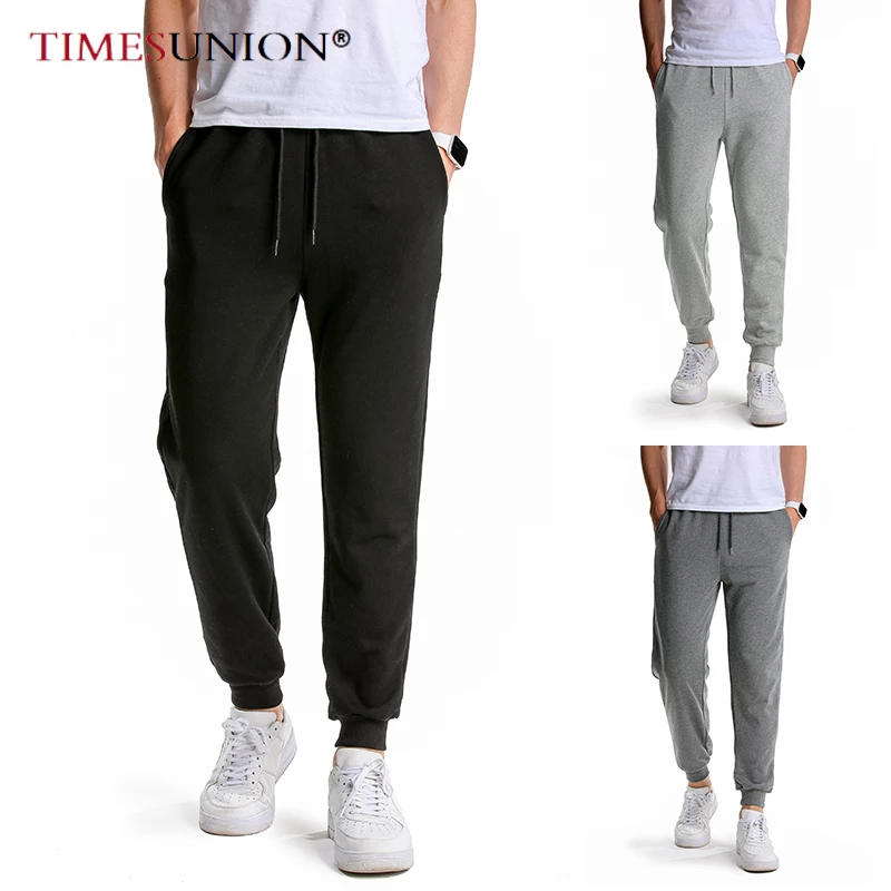 

2021 Autumn/Winter Men's Clothing Double Pocket Man Pants Solid Color Cotton Jogging Pant Sports Drawstring Women's Pants