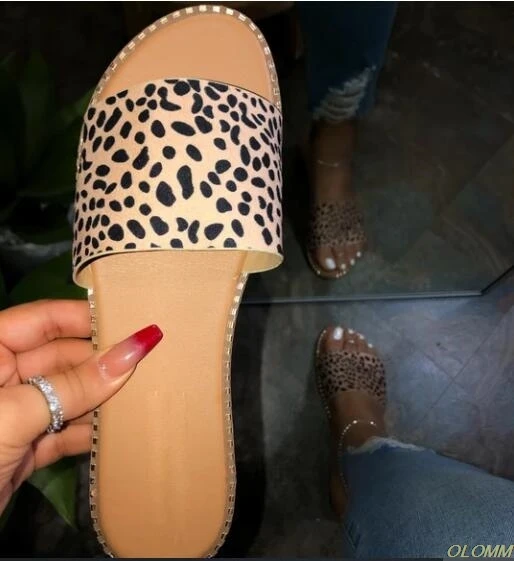 

2020 Hot Sexy wild Pu EVA Leather female slippers Candy color PVC flat with Women sandals Beach slippers 37-41Sizes