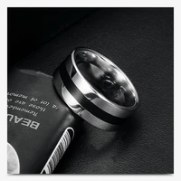 rings jewelry men and women stainless steel silver luxury simple promise engagement rings fashion anniversary gifts for couple
