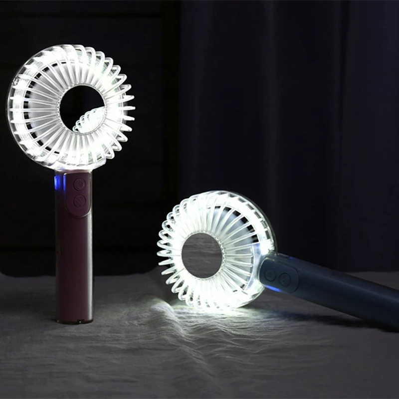 -Портативный Хрустальный мини Usb-вентилятор для носветильник креативный ручной