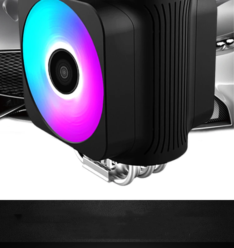 Pccooler RGB dual 120 мм/12 см PWM кулер для процессора с 6 медными тепловыми трубками, высокопроизводительный охлаждающий вентилятор