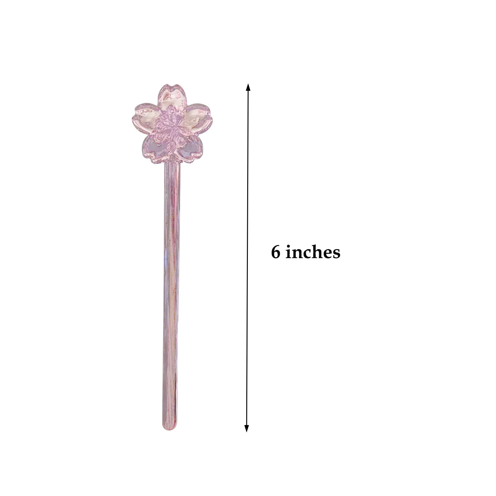 

1pc Glass Stirring Rod Round Stir Stick Shiny Glass Stick Sakuras Shaped Design Stirrer For Home Bar Kitchen Accessories