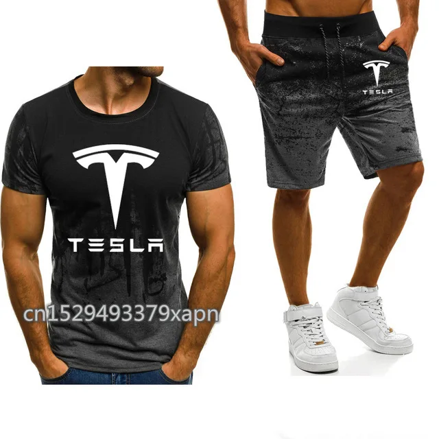 Новинка 2021 мужские толстовки с капюшоном Tesla принтом логотипа автомобиля ashion