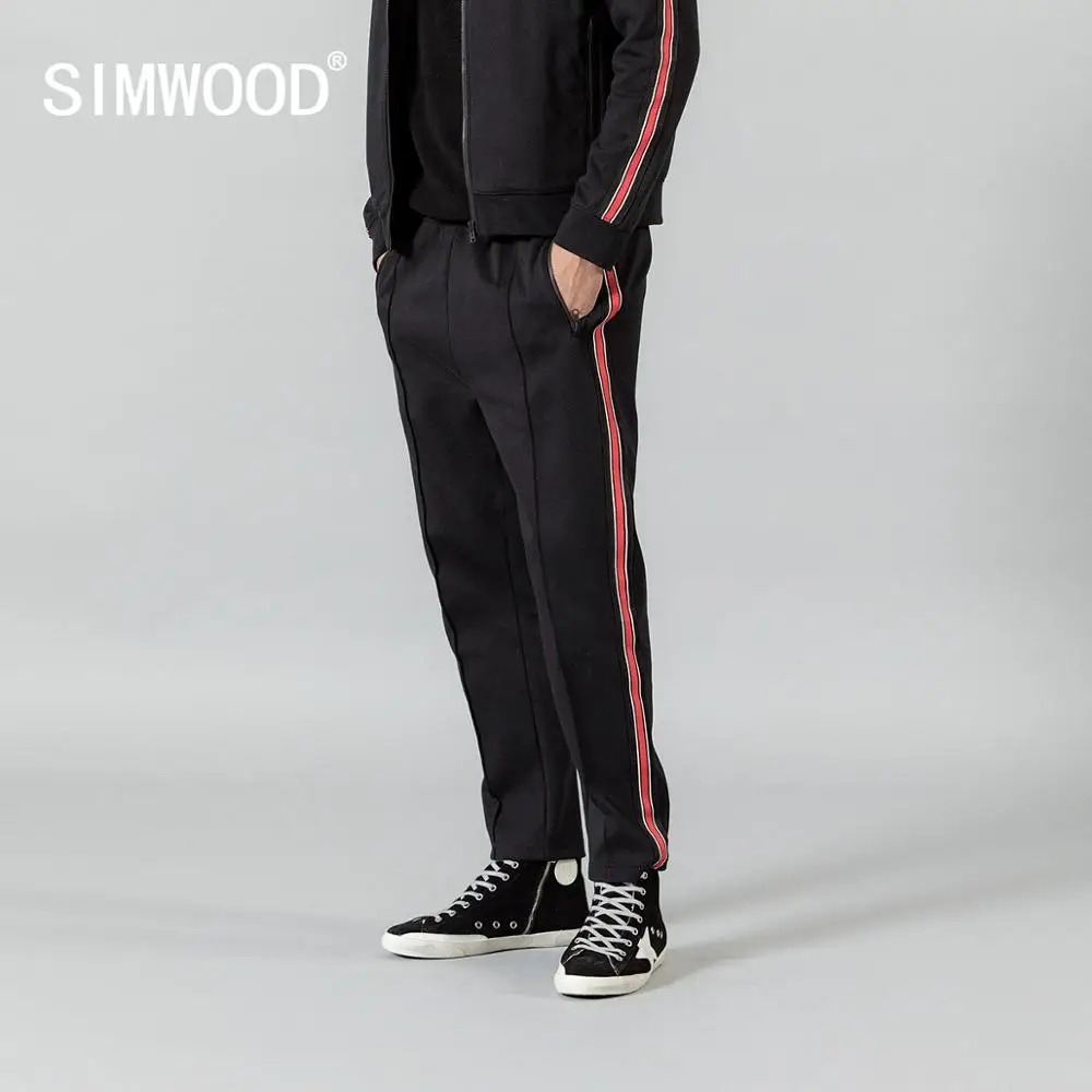 Мужские спортивные брюки SIMWOOD весенне весенние с контрастной боковой полоской и
