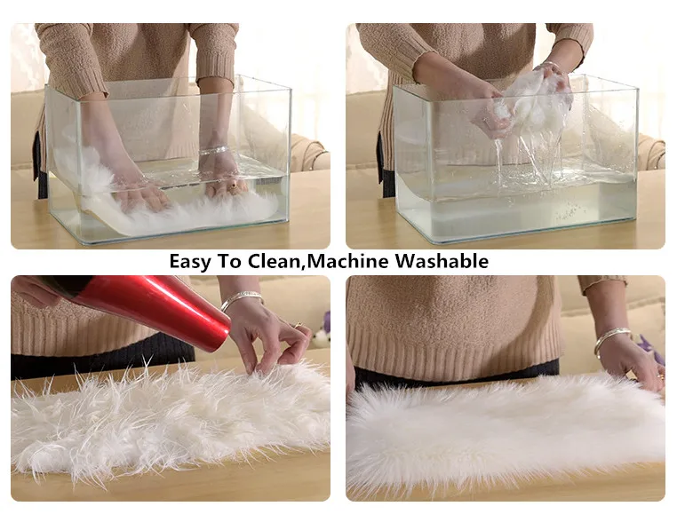 Искусственный шерстяной ковер прямоугольный/квадратный декоративный коврик для