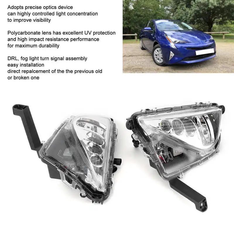 Пара светодиодный дневных ходовых огней сигнала поворота туман светильник DRL