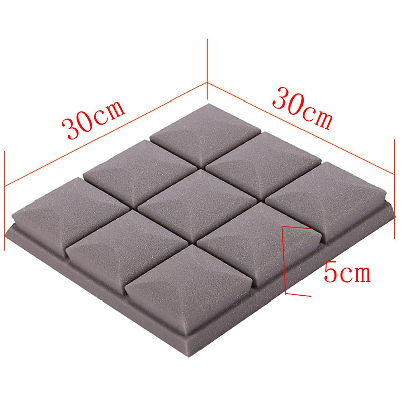 

5Pcs Acoustic Wedge Studio Soundproof Foam Absorption Treatment Panel