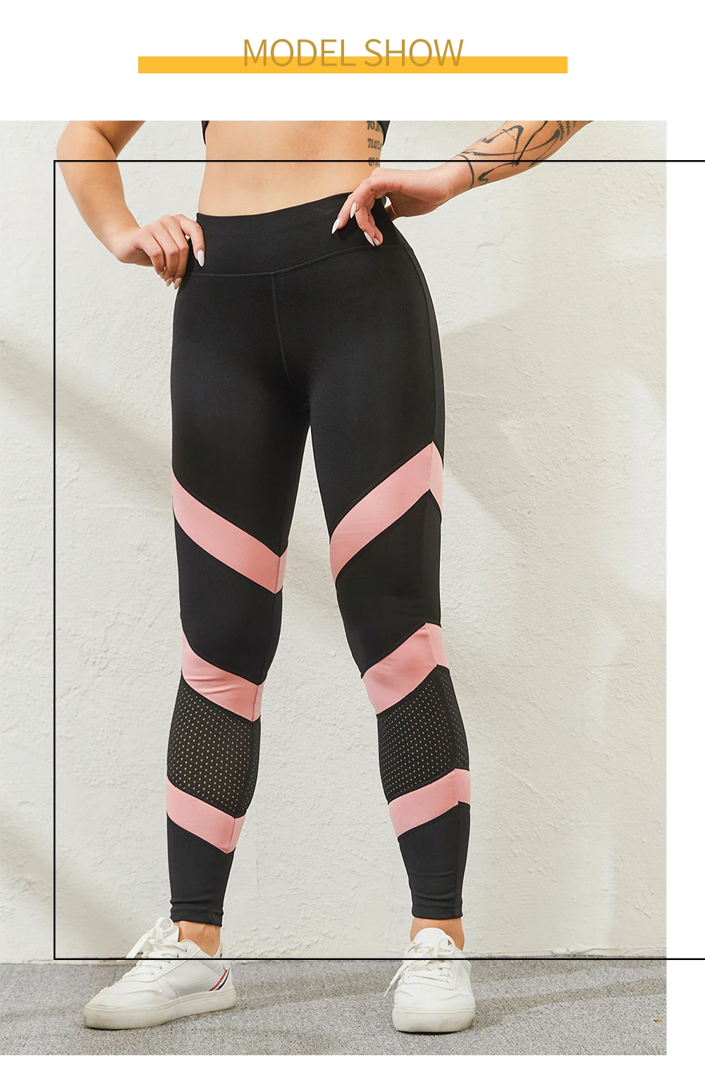 pink leggings SALSPOR Women Mesh Fitness Leggings High Wasit Sexy Patchwork Seamless Push Up Leggings Women Stretch Stripes Leggins Female adidas leggings