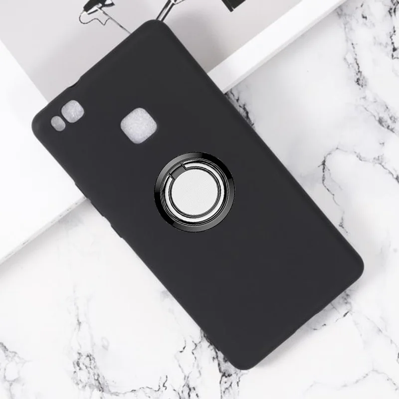 Для Huawei P9 G9 Lite чехол с кольцом-держателем кронштейна для телефона из силикона и