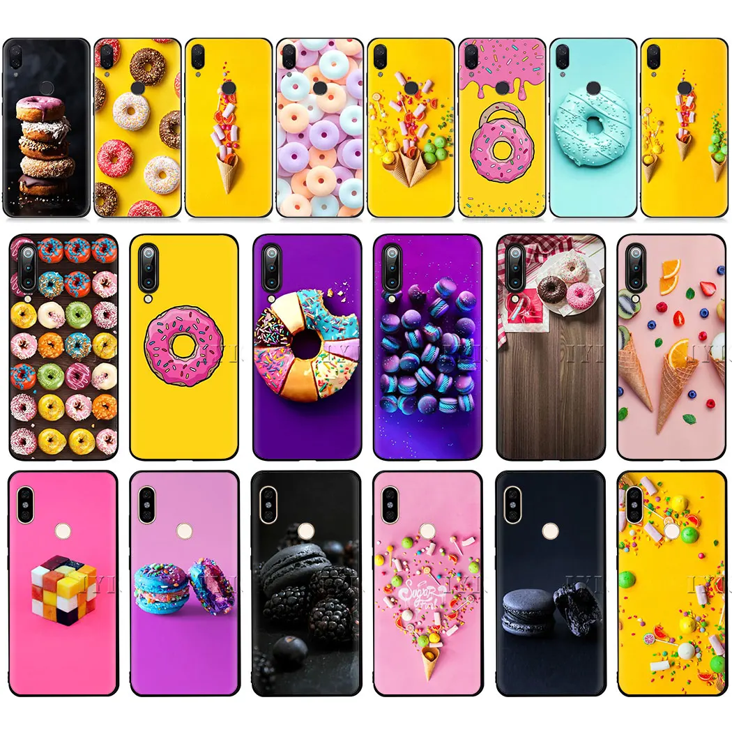 Еда Пончик не беспокойтесь быть счастливым мягкий чехол для телефона случай Redmi