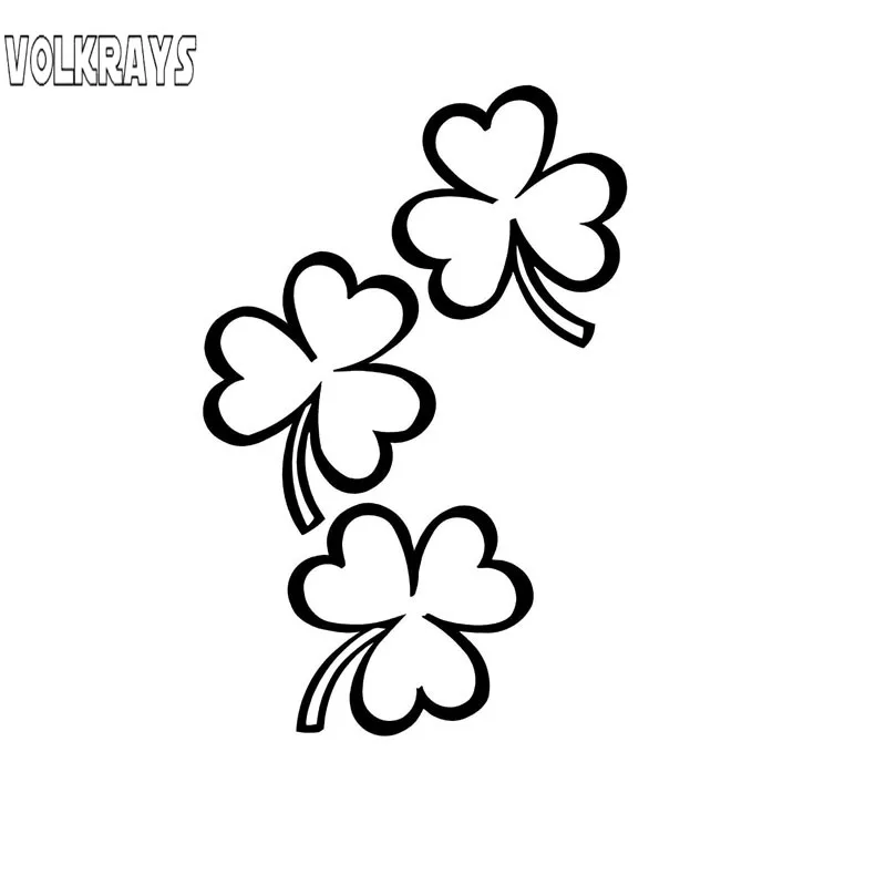 Volkrays Lucky Clover Автомобильная Наклейка Виниловые автомобильные декоративные