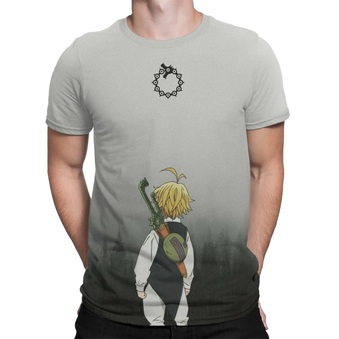 

Seven Deadly Sins 3D Anime Print Men T-shirt Oversized T-shirt Short-sleeved Summer 2021 Teen Streetwear Harajuku T-shirt Tops