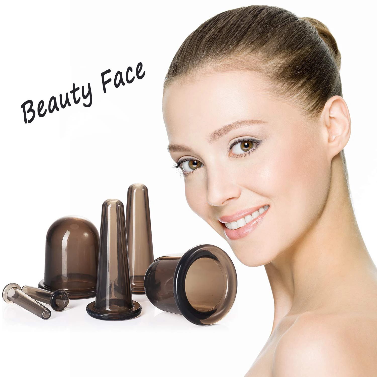 Вакуумная всасывающая Гигроскопическая чашка для массажа тела Guasha Акупунктура