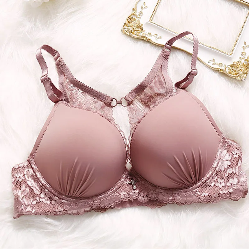 Привлекательный женский бюстгальтер с эффектом пуш ап кружевной для женщин на