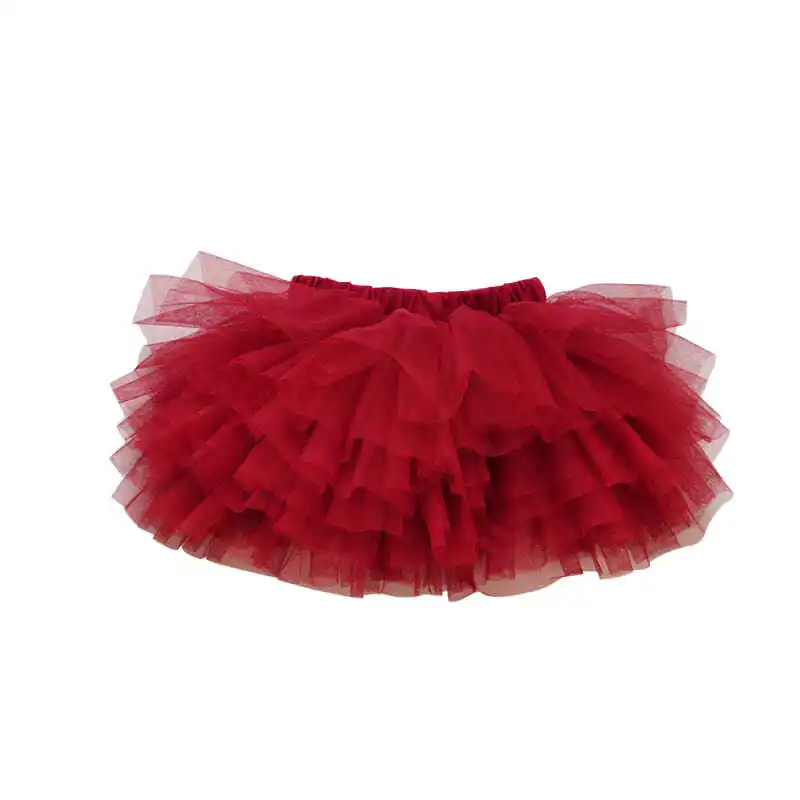 

Summer Fashion Fluffy Girls Skirt Princess Ballet Solid Tutu Mesh Kids Cake Skirt Mini Versatile Cute Girls Clothes