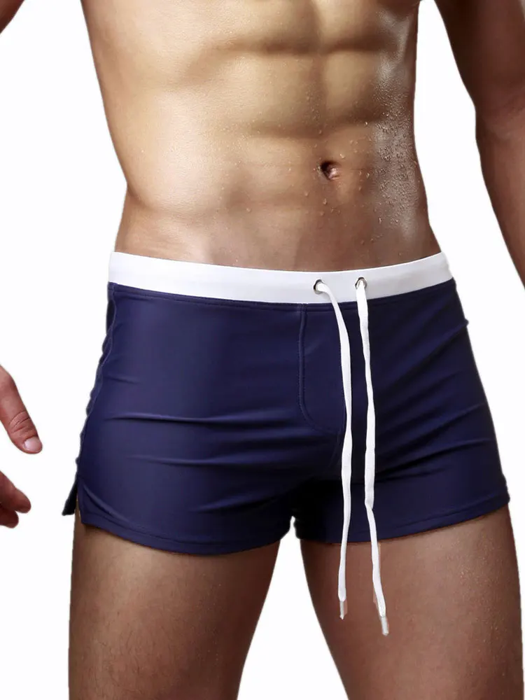 

Men's Swimming Trunks Boxer Swimming Trunks Beach Solid Color Beach Swim Comfy Surfing Shorts Fashion Quick Dry Casual Pants