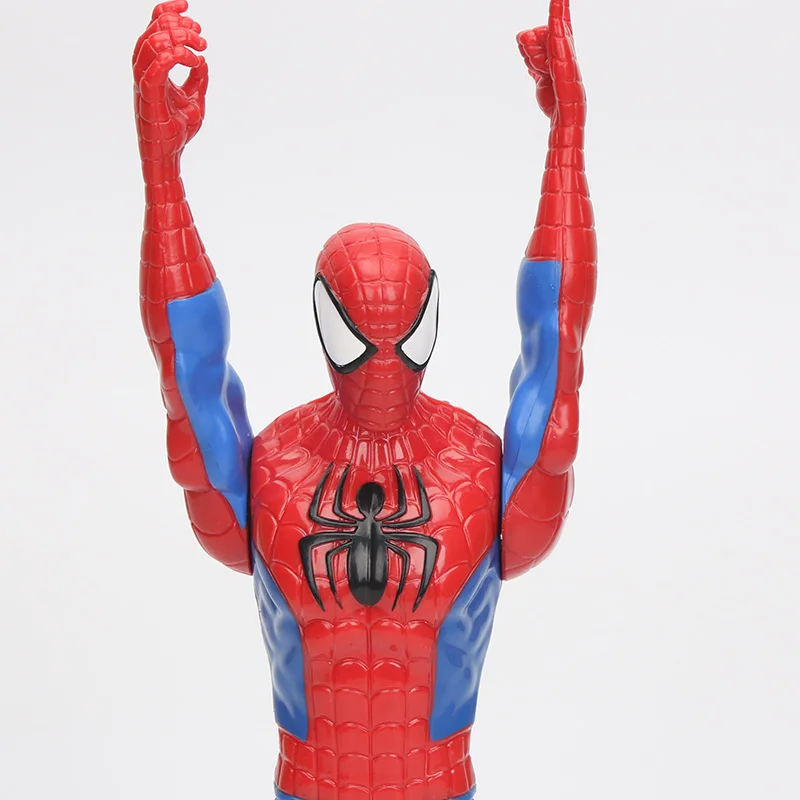 1" 30 см Marvel Мстители черный костюм Человек-паук фигурка игрушка Человек-паук Коллекционная модель игрушки Железный человек Тор