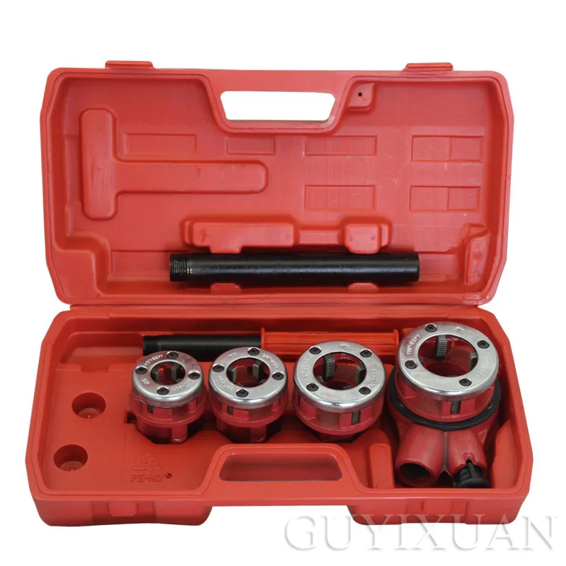 Ручная Резьбовая машина набор штампов светильник легкий трубный ключ