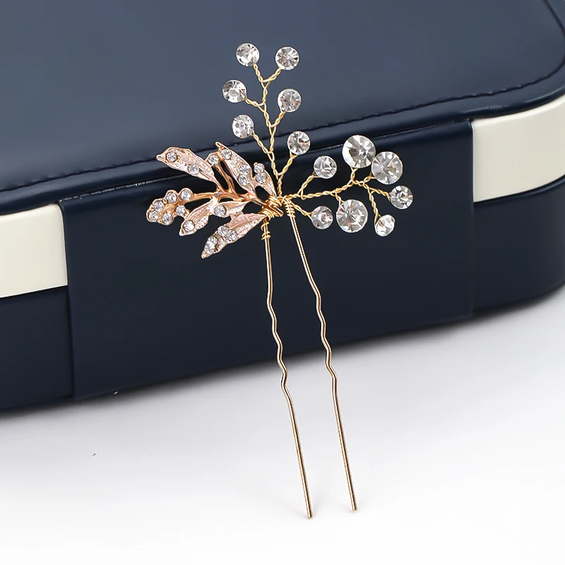 1 шт в винтажном стиле Новое поступление Стразы Золотой волос Ювелирные заколки